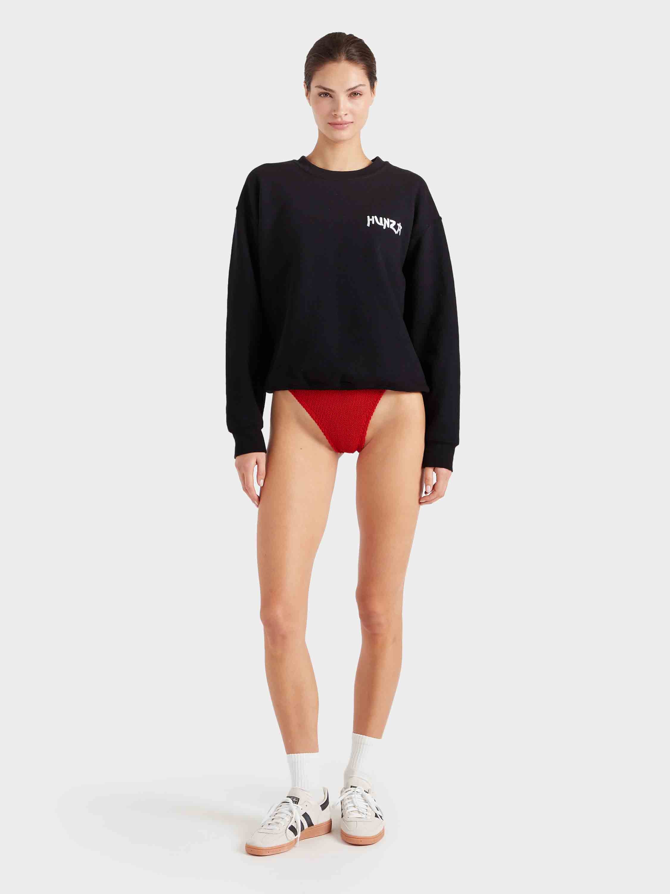 80s Logo Sweatshirt - Black - Image 6
