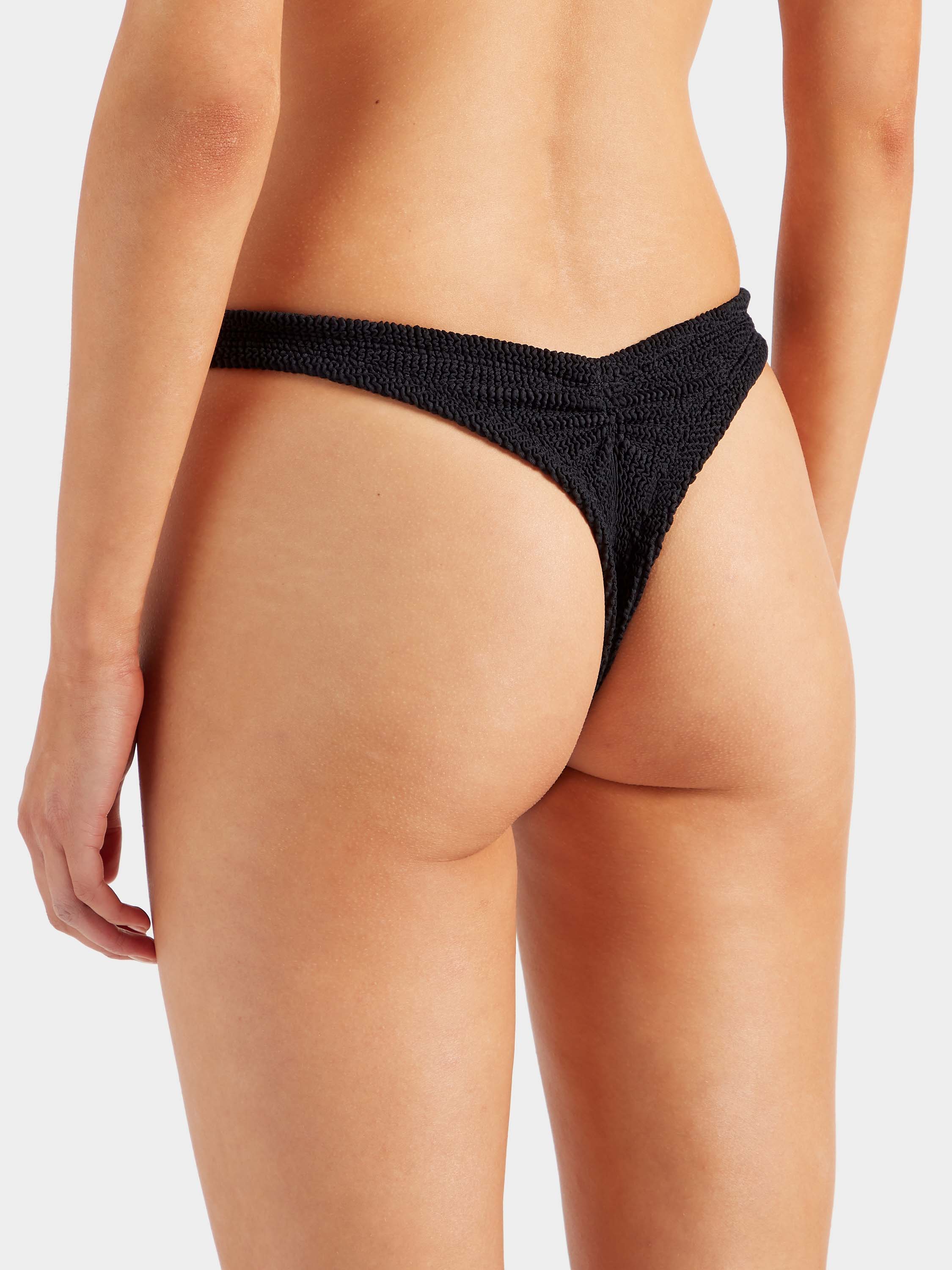 Brazilian Bikini Bottom - Black - Image 3