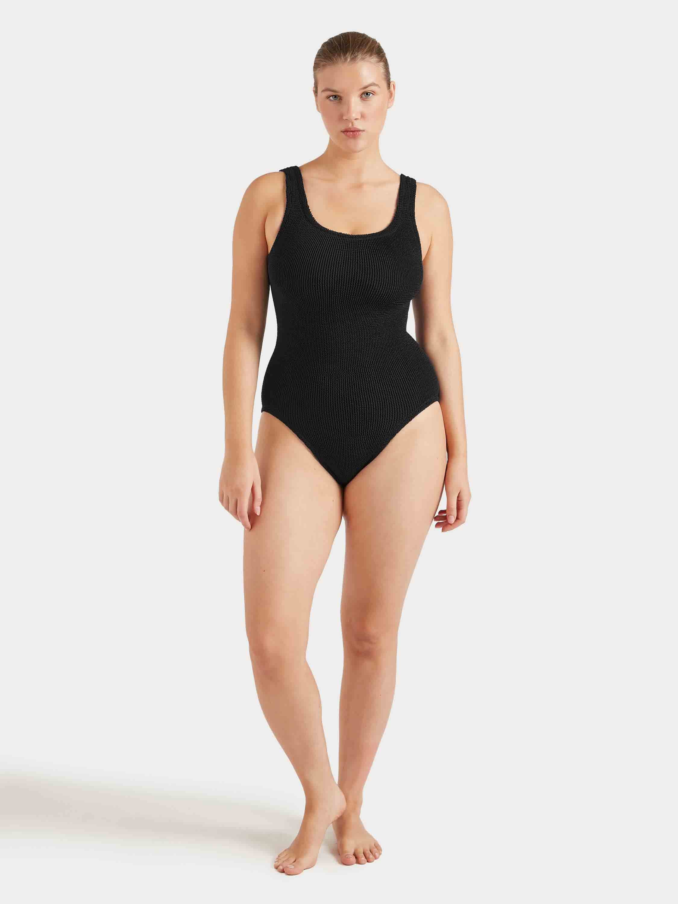 Coverage Square Neck Swim - Black - Image 6