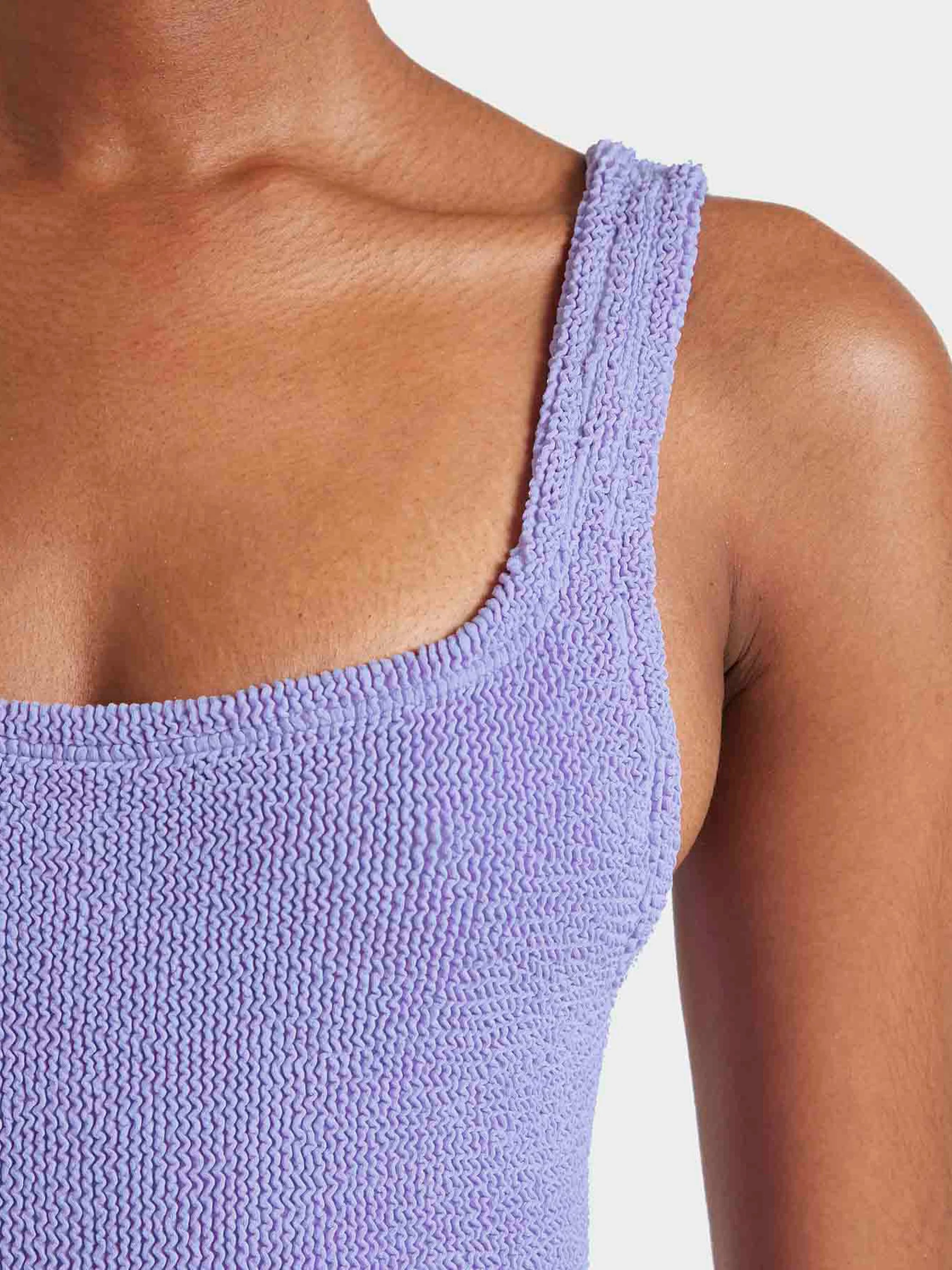 Coverage Square Neck Swim - Lilac - Image 4