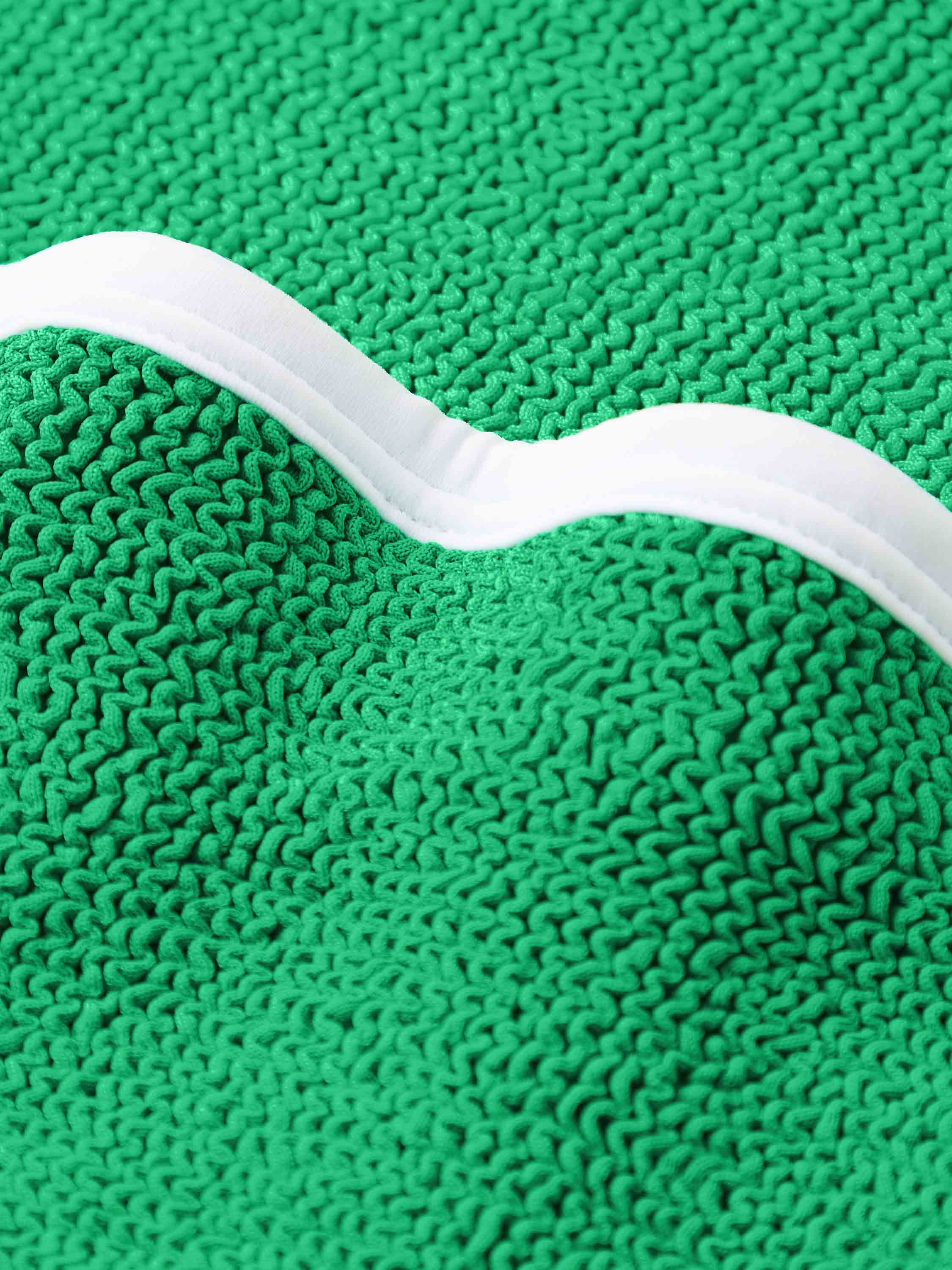 Devyn Swim Skirt/Tube Top - Emerald/White - Image 10