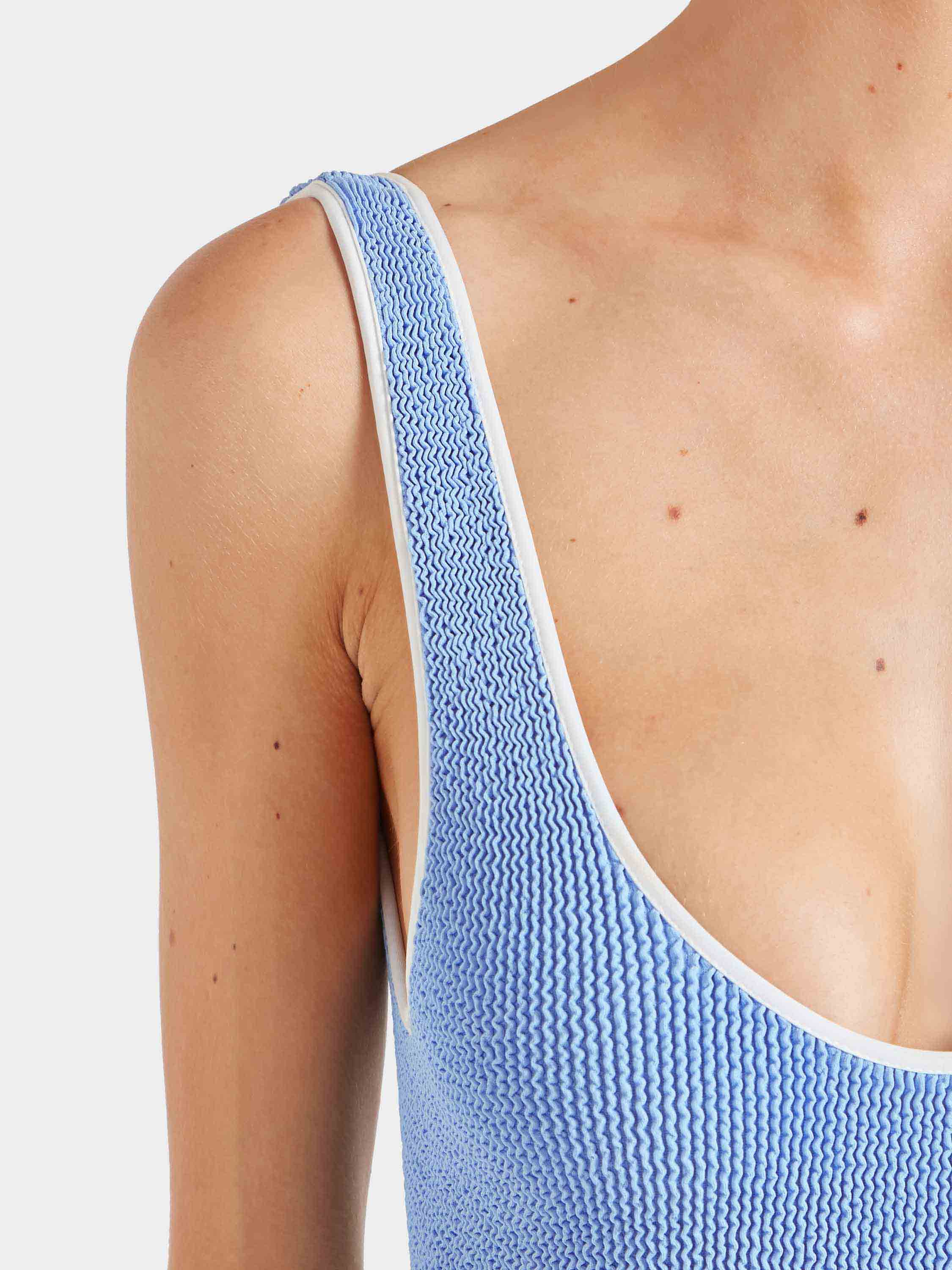 Faye Swim - Cornflower/White - Image 4