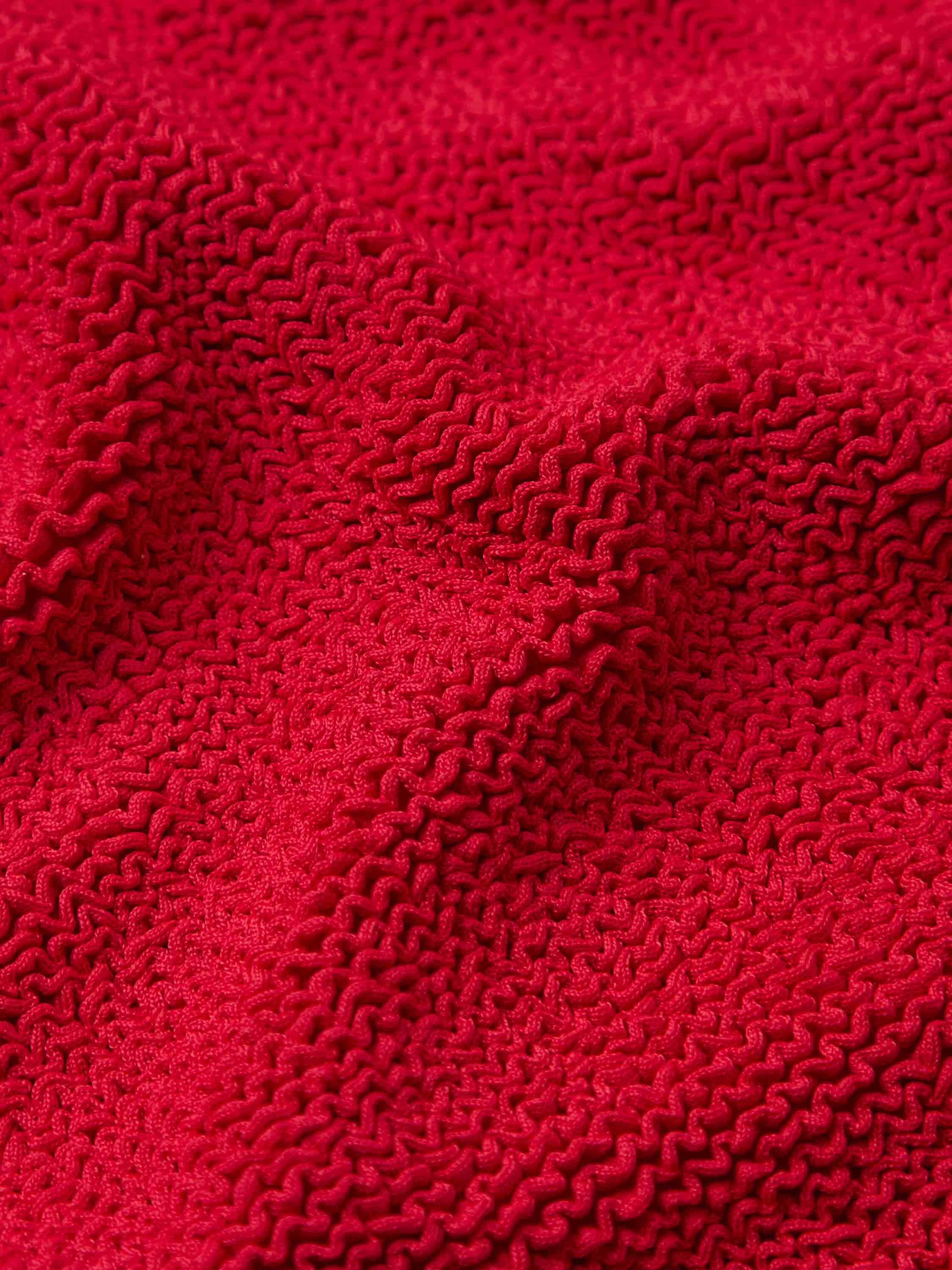 High Waist Bikini Bottom - Red - Image 5