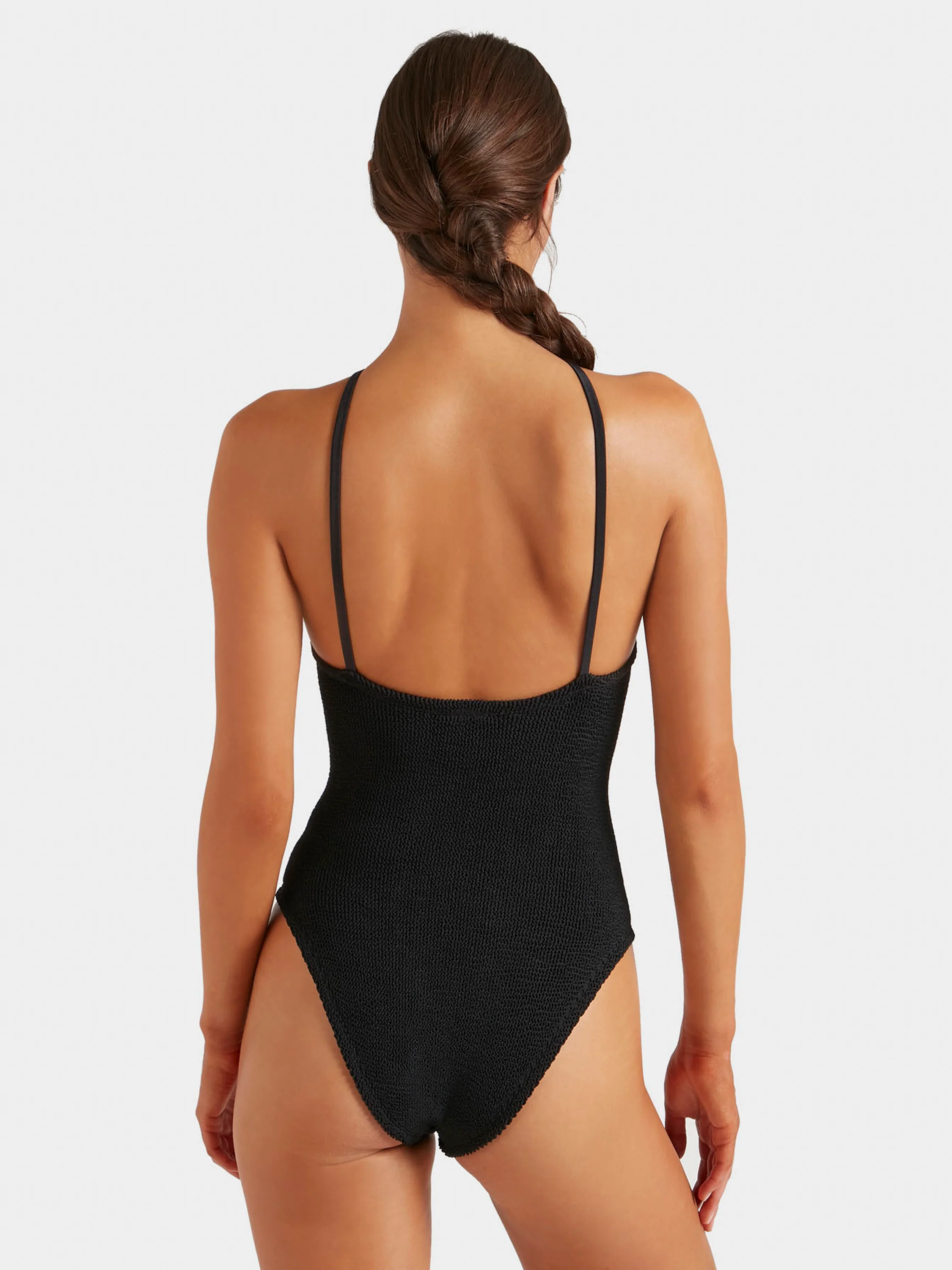 Jasmine Swim With Tonal Hoop - Black - Image 3