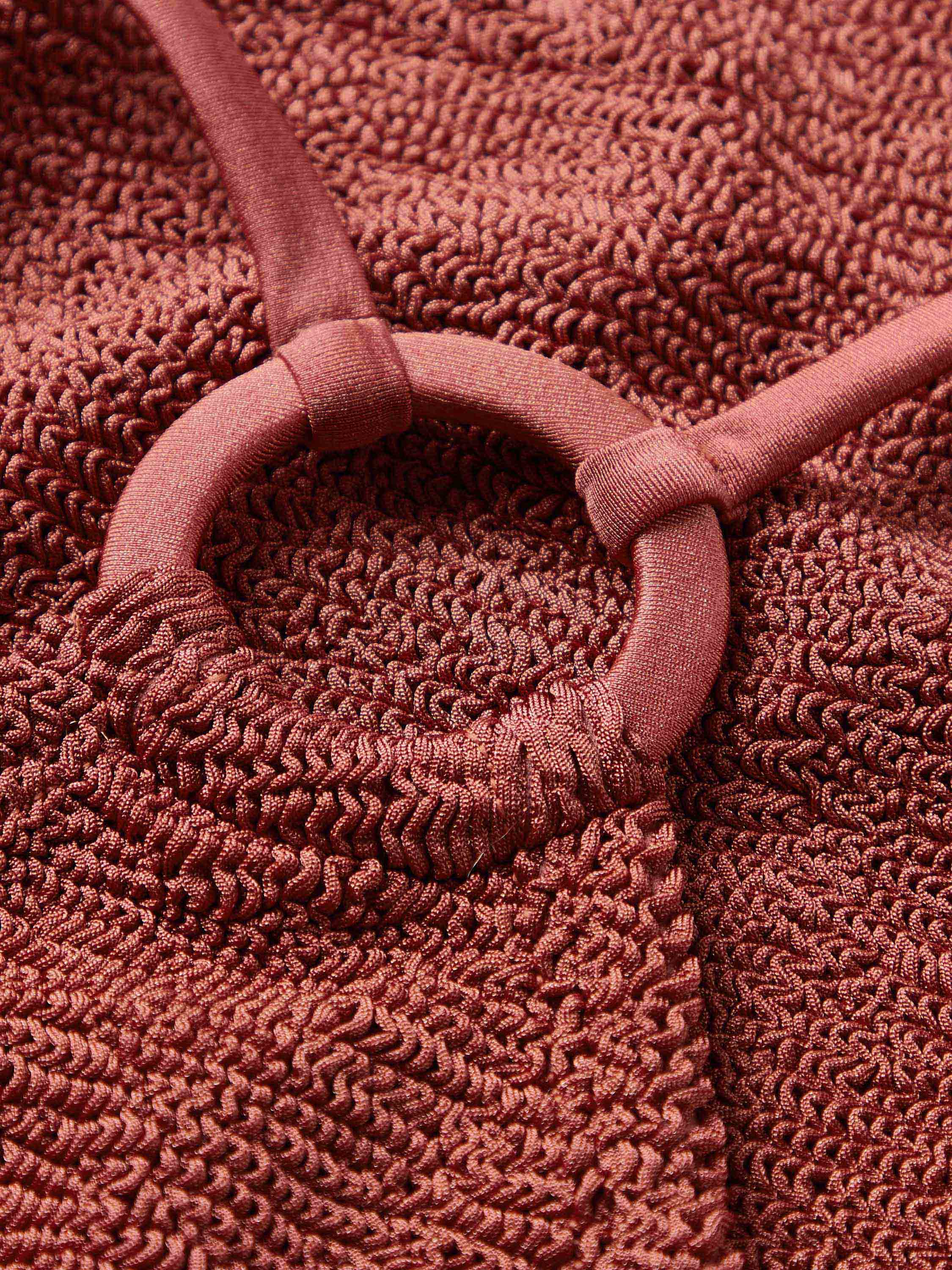 Jasmine Swim With Tonal Hoop - Metallic Rosewood - Image 6