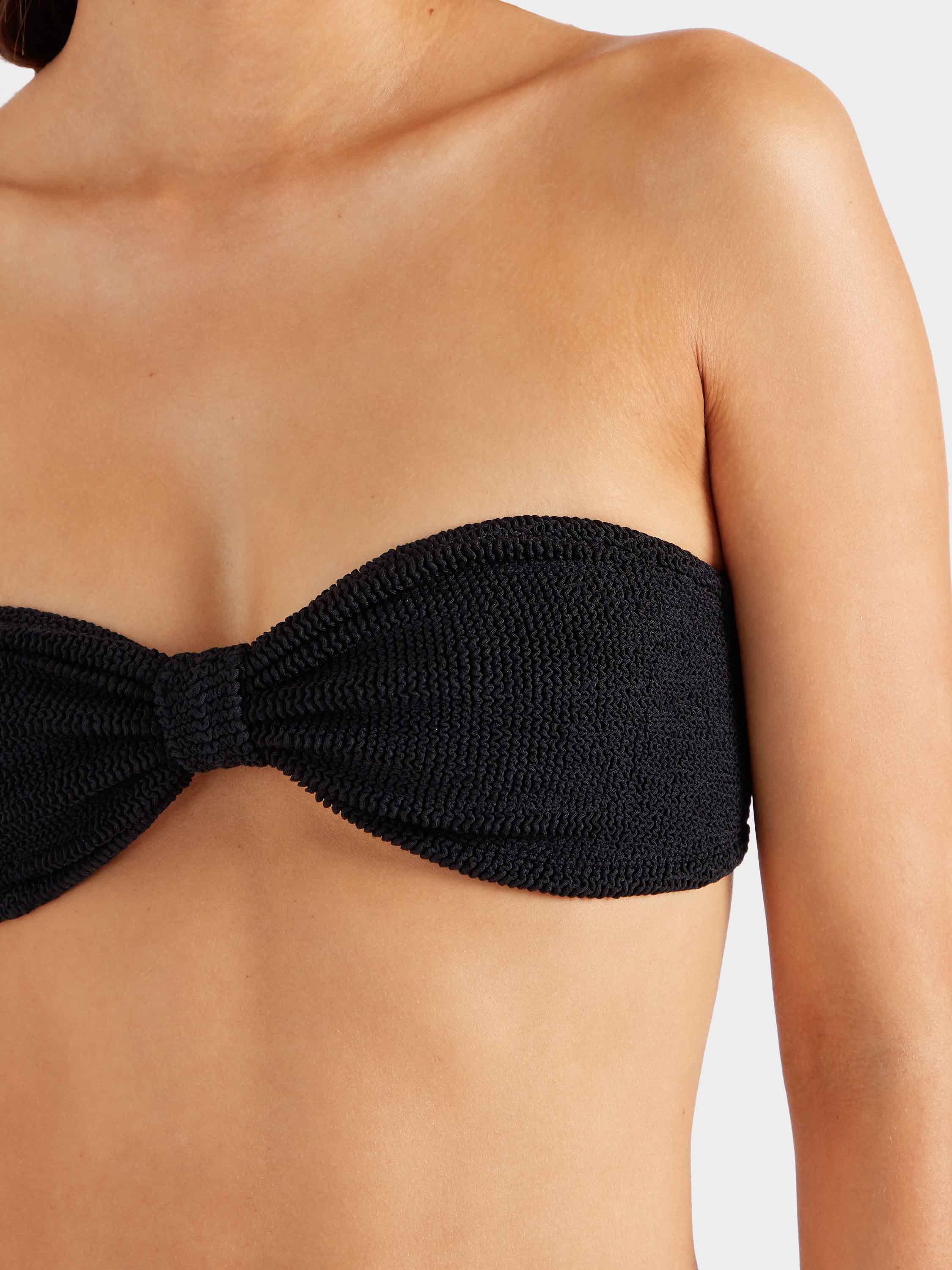 Jean Bikini Top - Black - Image 5