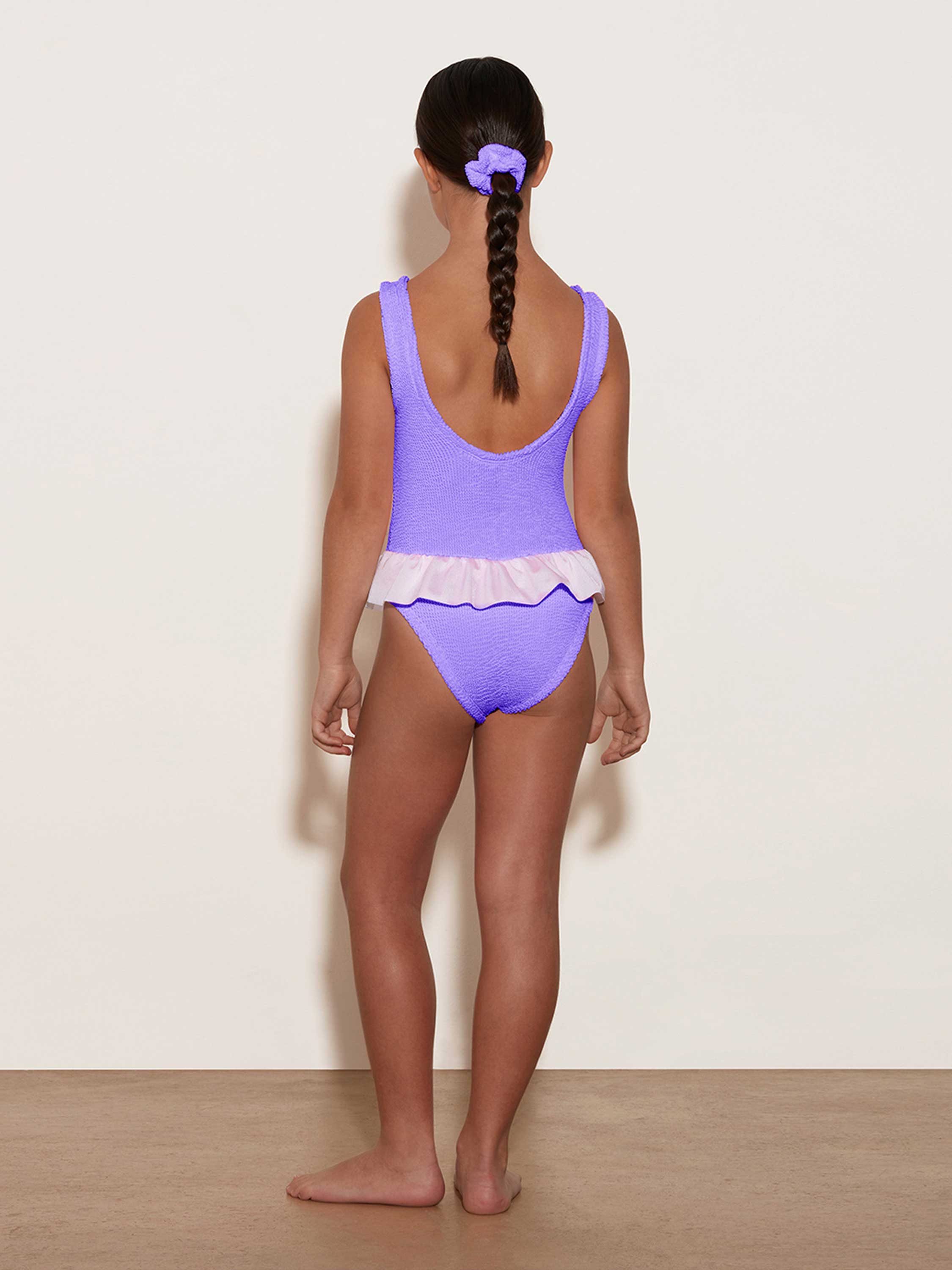 Kids Denise Swim (Ages 7 to 12) - Lilac - Image 3