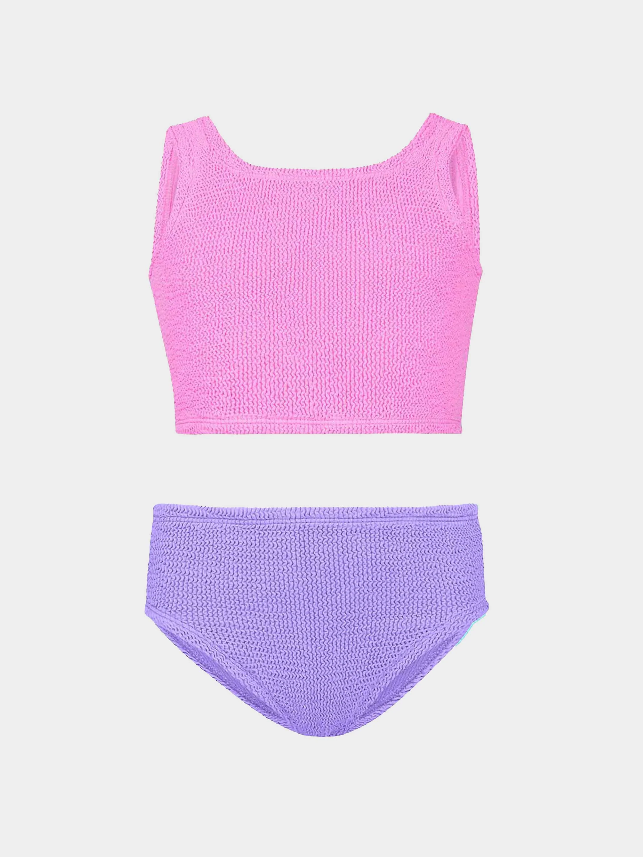 Kids Duo Lyra Bikini (Ages 7 to 12) - Bubblegum/Lilac