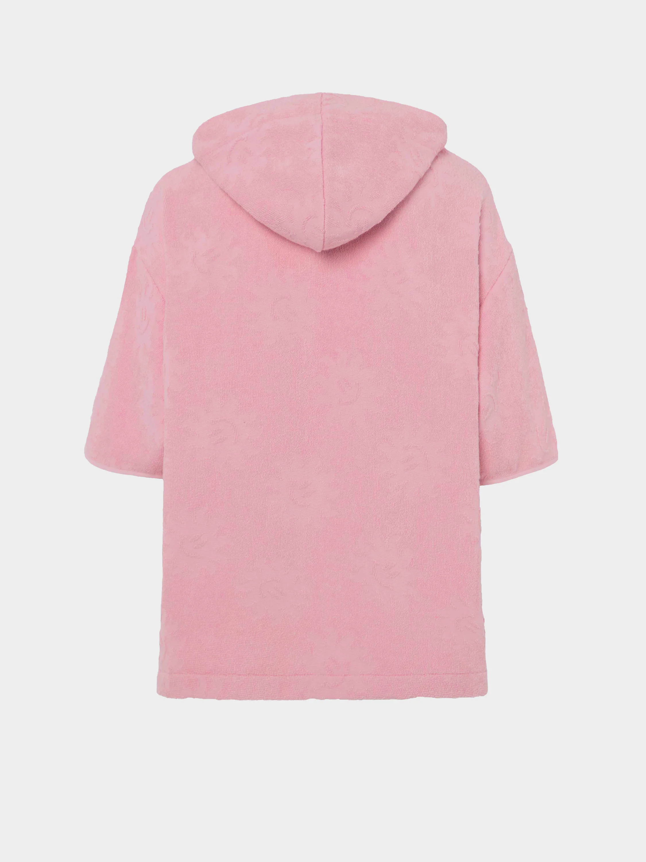 Kids Sunny Towelling Hooded Poncho (3 To 6) - Pink - Image 2