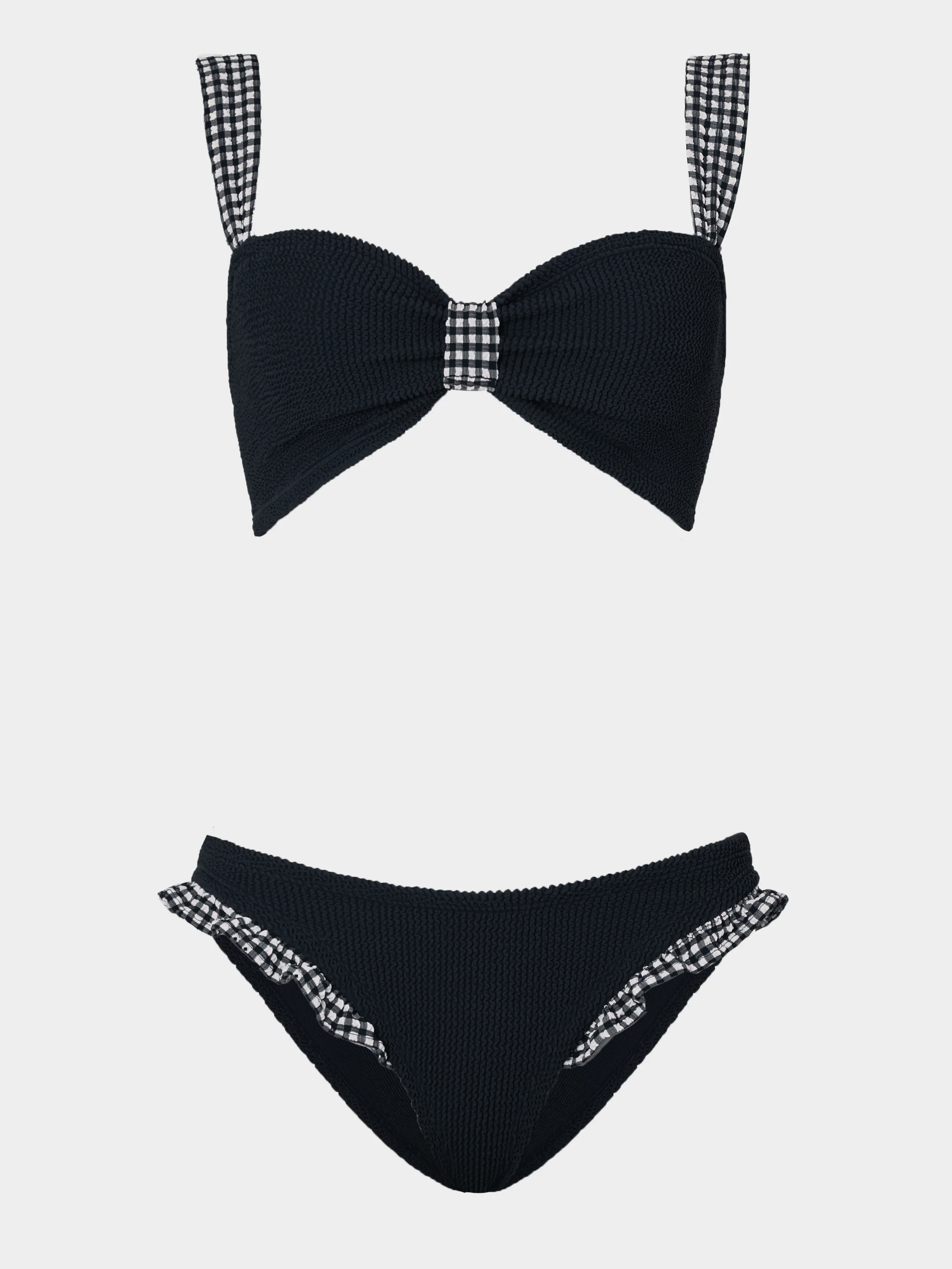 Loretta Bikini - Black Gingham