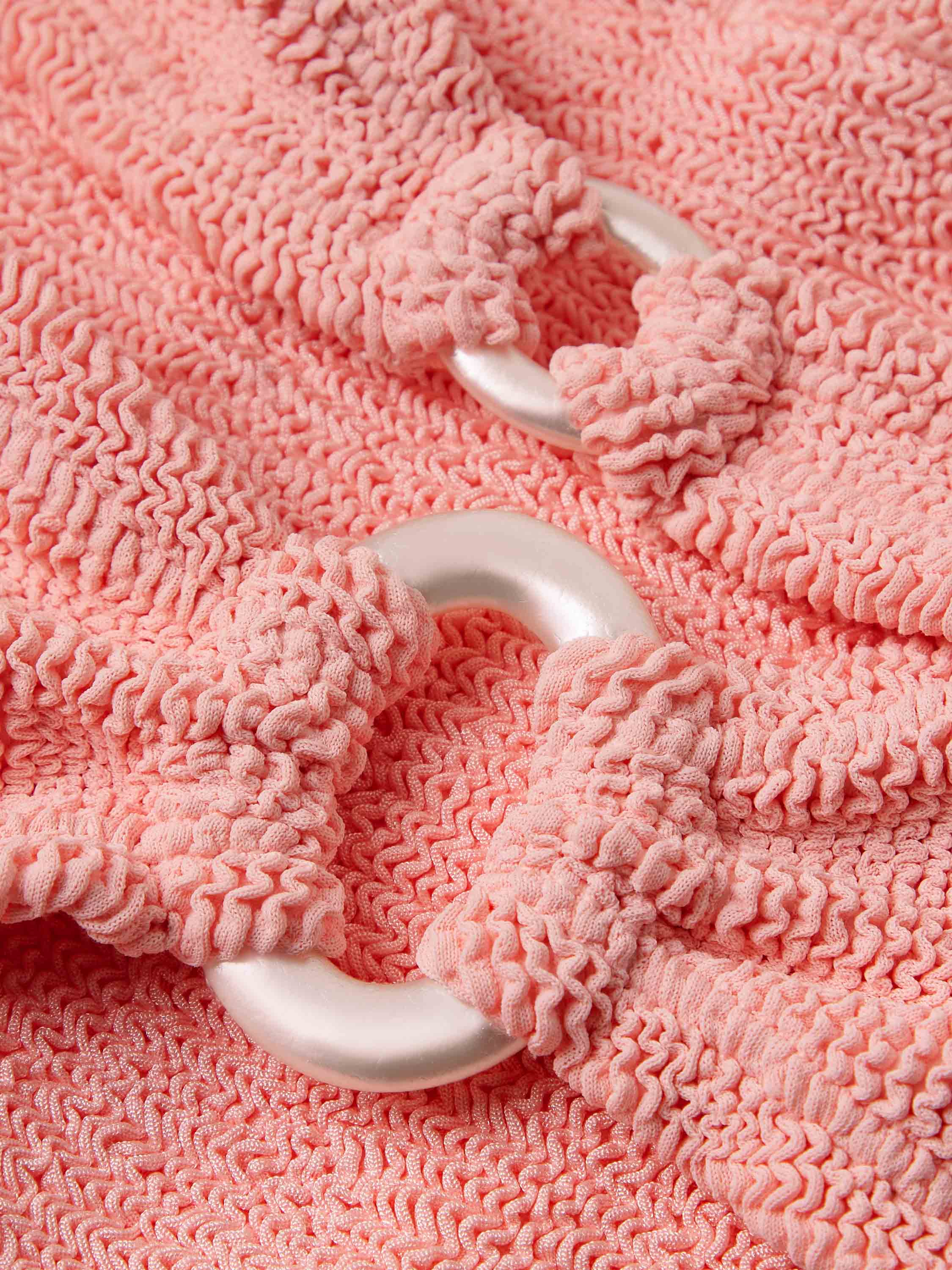 Misty Bikini With Pearly Hoop - Peach - Image 7