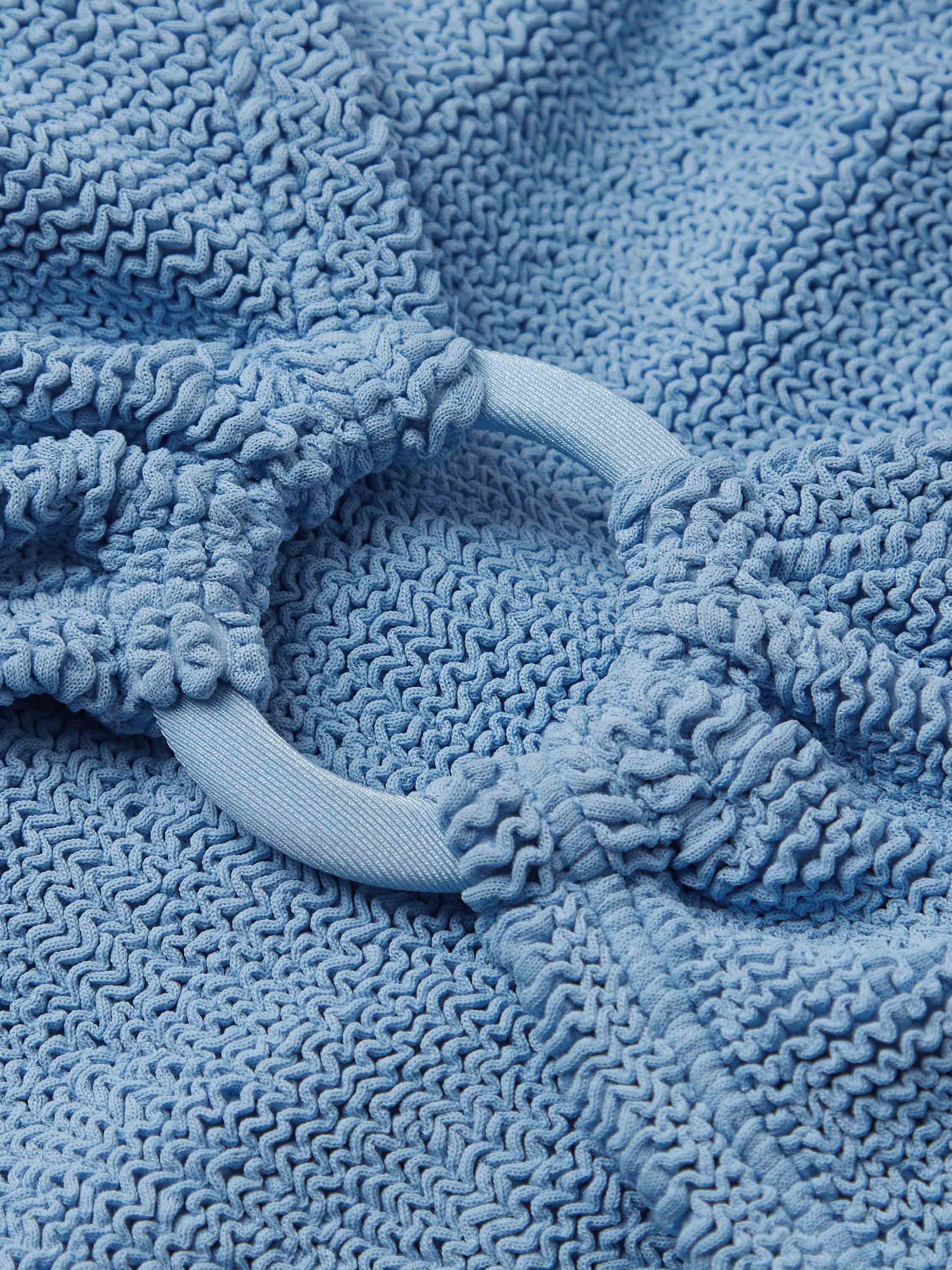 Nadine Bikini With Tonal Hoops - Cornflower - Image 7