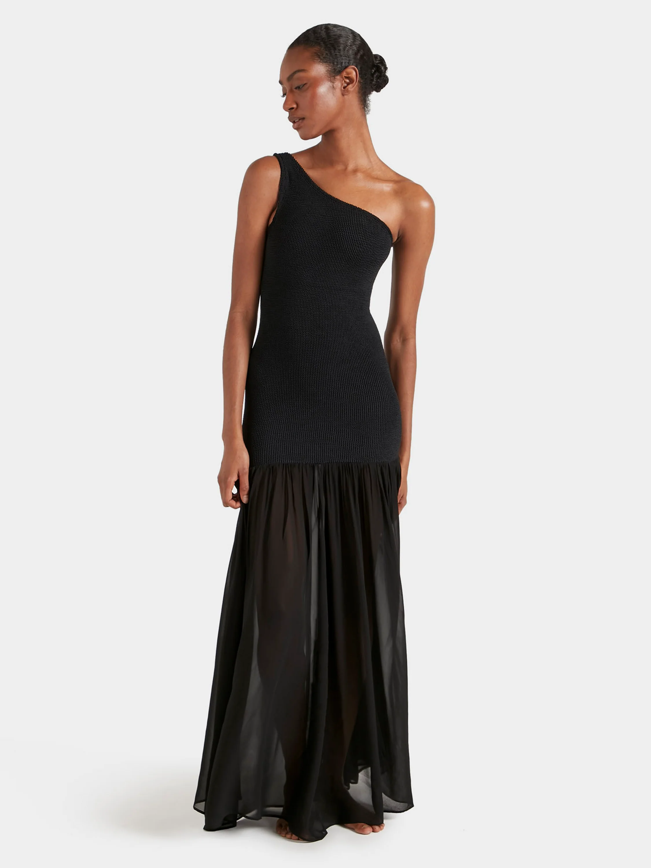 Nancy Hybrid Dress - Black - Image 2
