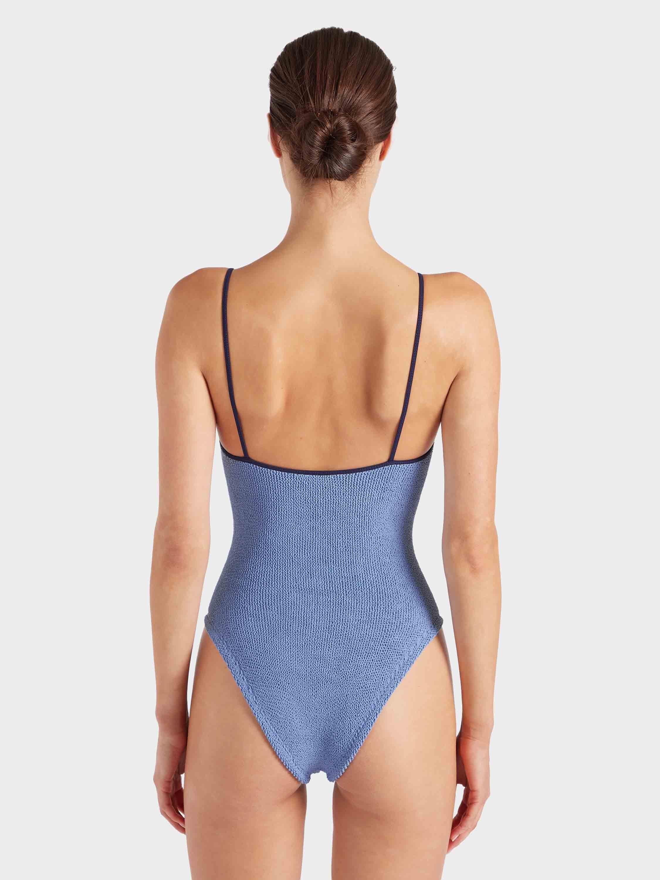 Pamela Swim Contrast - Cornflower/Navy - Image 4