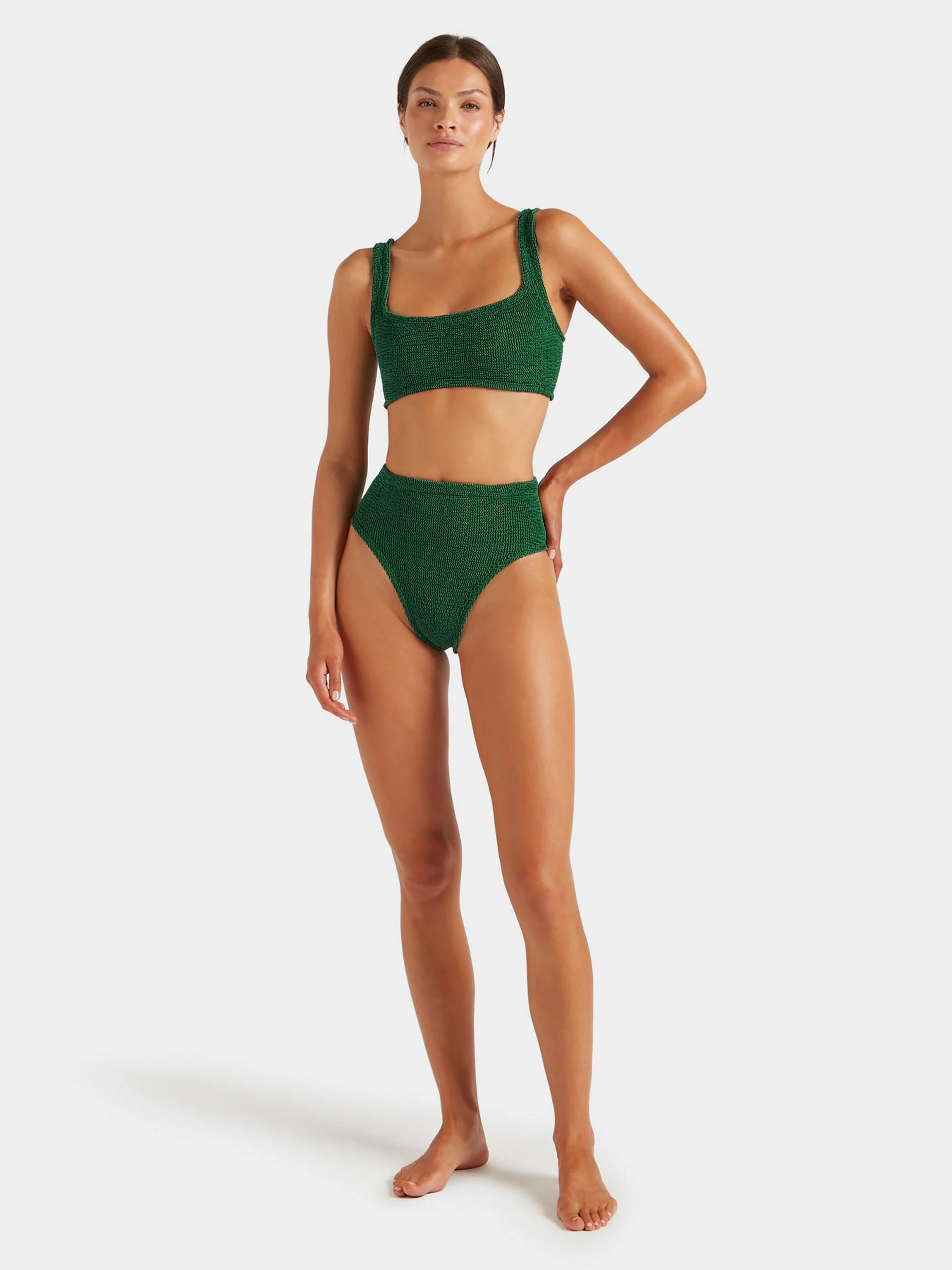 Patricia Bikini - Metallic Forest Green - Image 5
