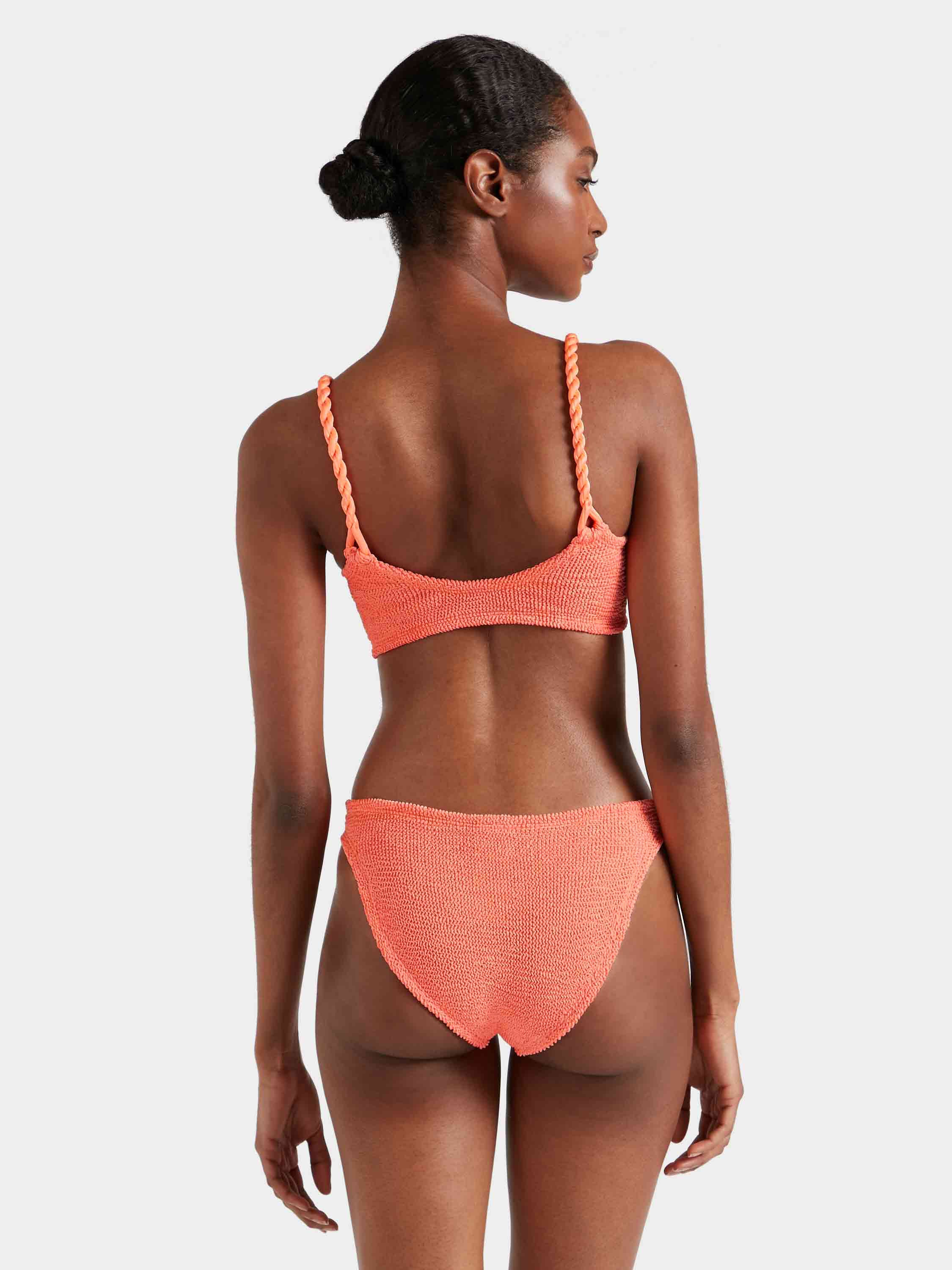 For La Samanna, A Belmond Hotel Phoebe Bikini - Metallic Coral - Image 3