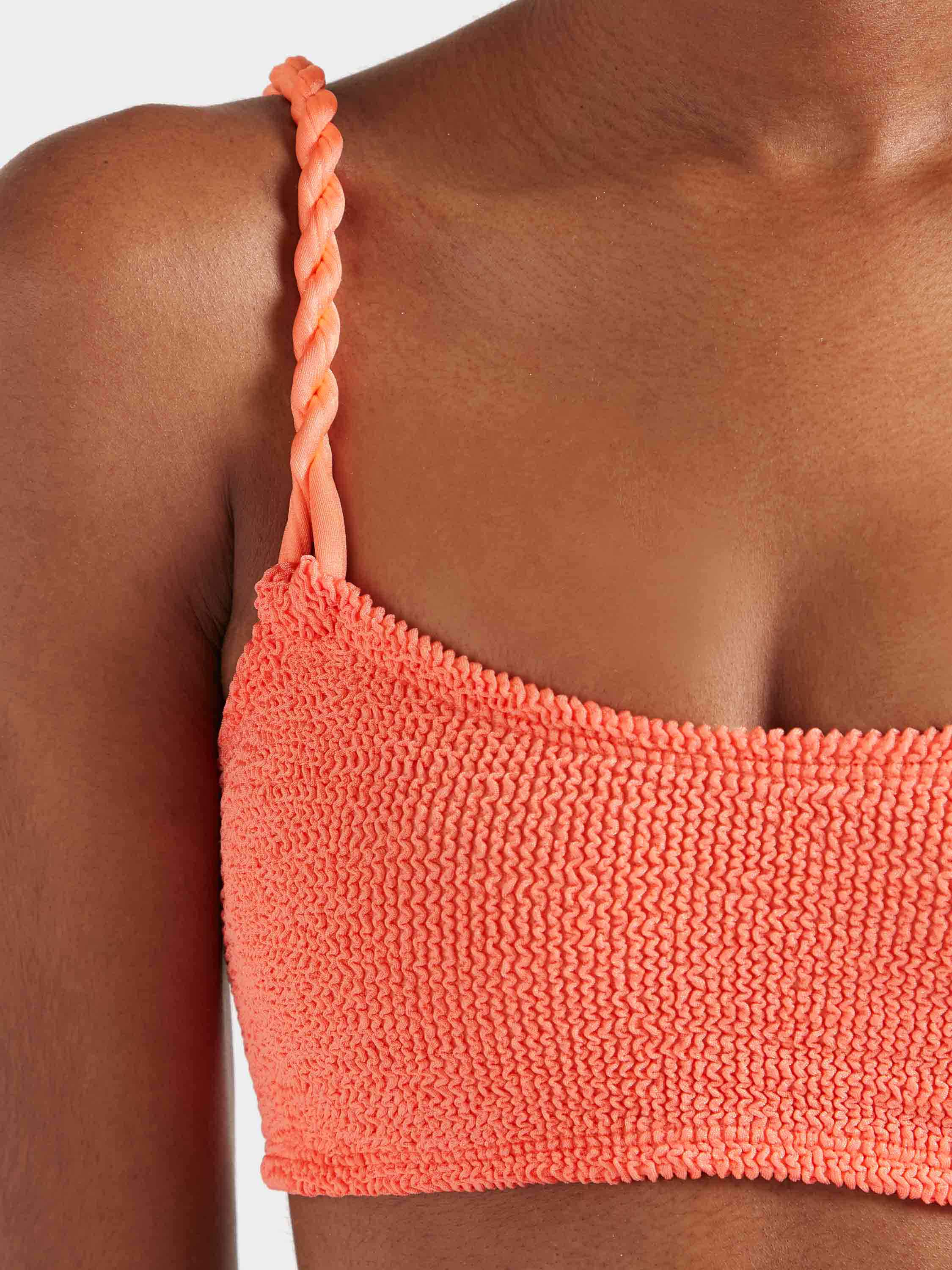 For La Samanna, A Belmond Hotel Phoebe Bikini - Metallic Coral - Image 4
