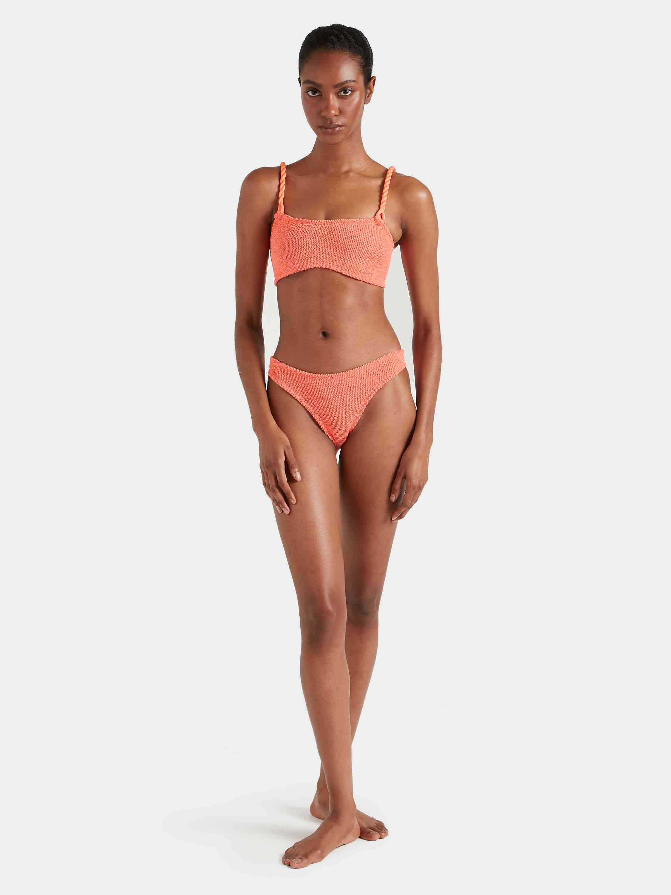For La Samanna, A Belmond Hotel Phoebe Bikini - Metallic Coral - Image 5