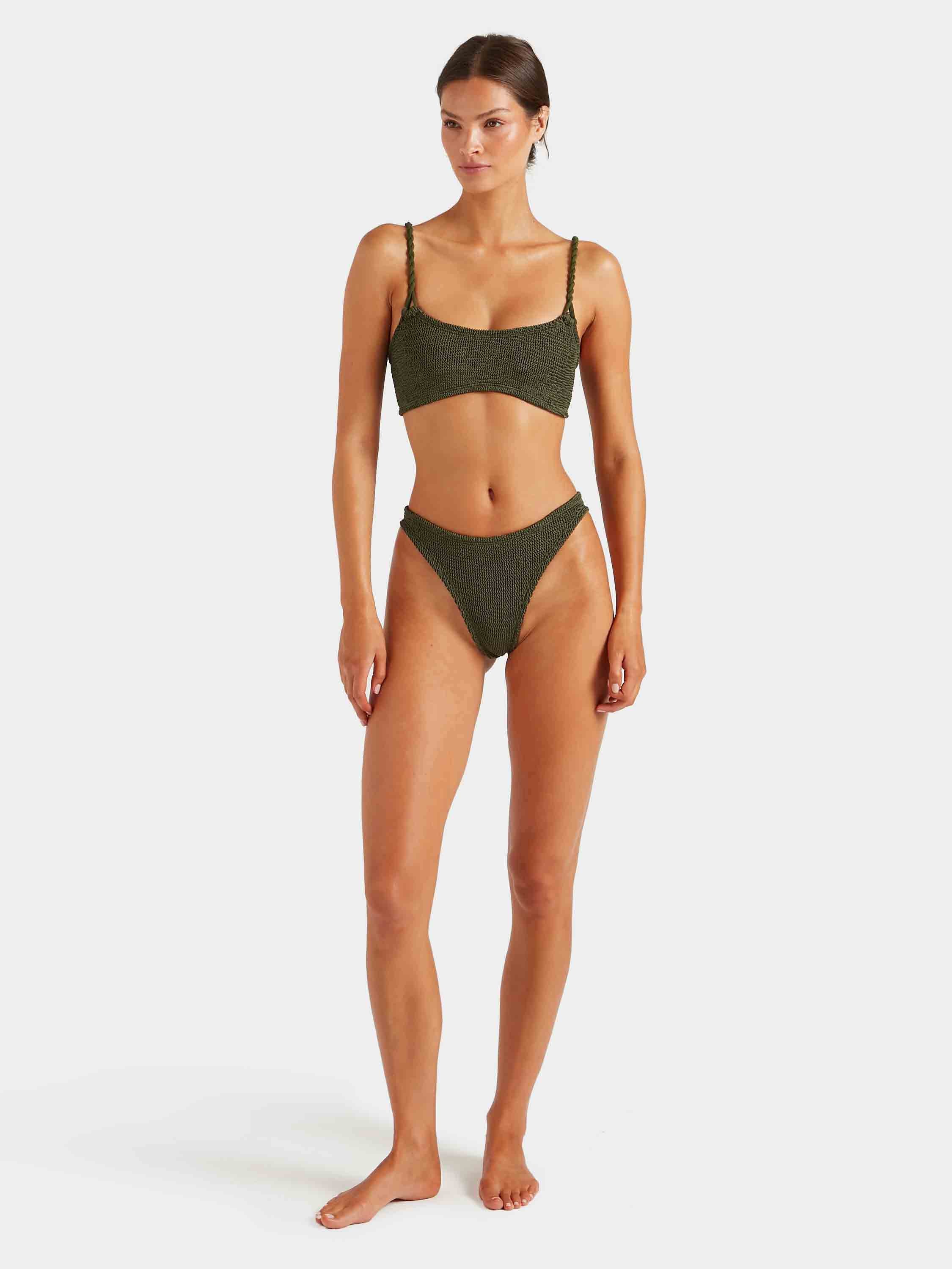 Phoebe Bikini - Metallic Khaki - Image 5