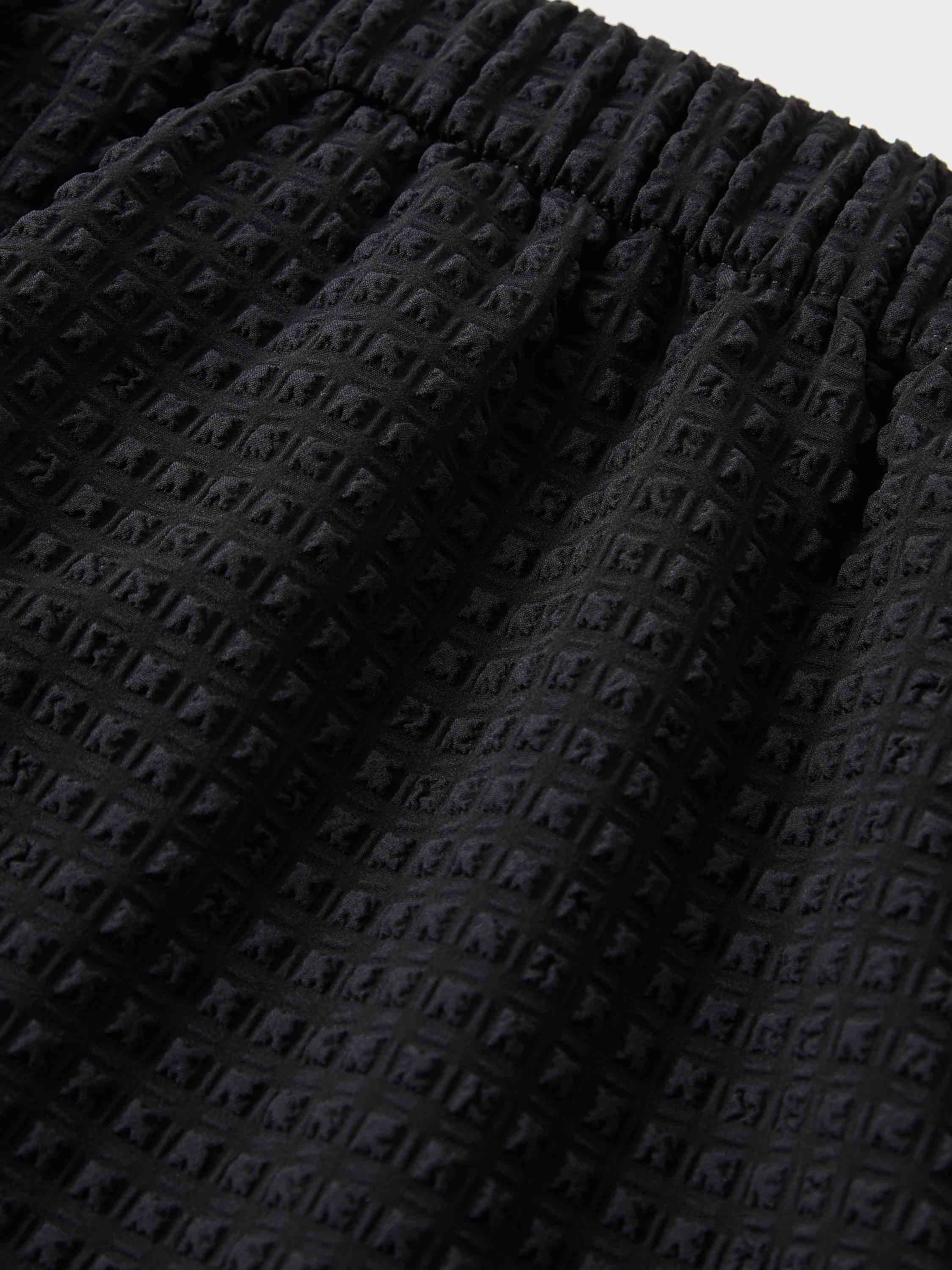 Resort Swim Shorts - Black Seersucker - Image 7