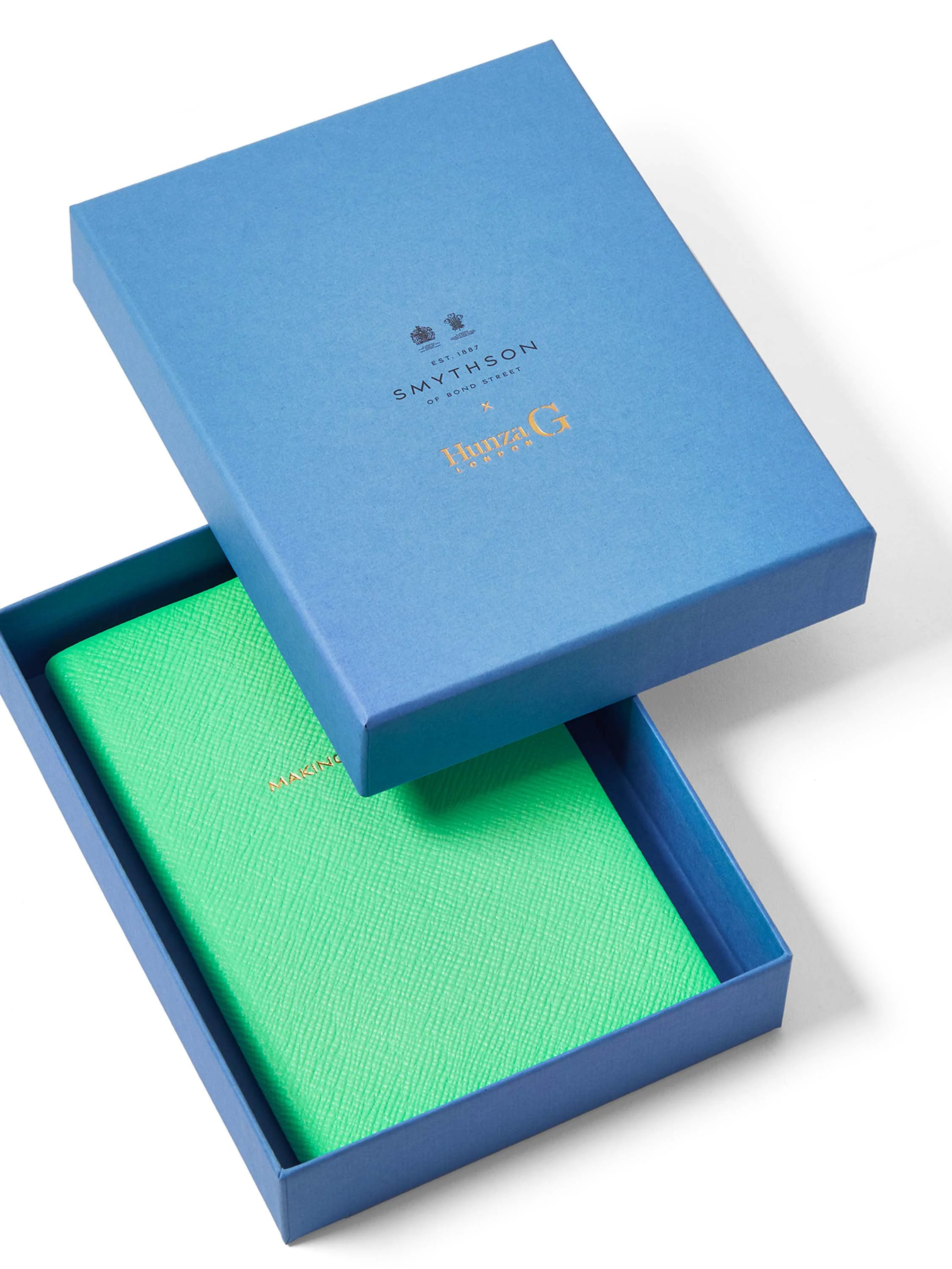 Smythson x Hunza G Chelsea Notebook - Lime - Image 7
