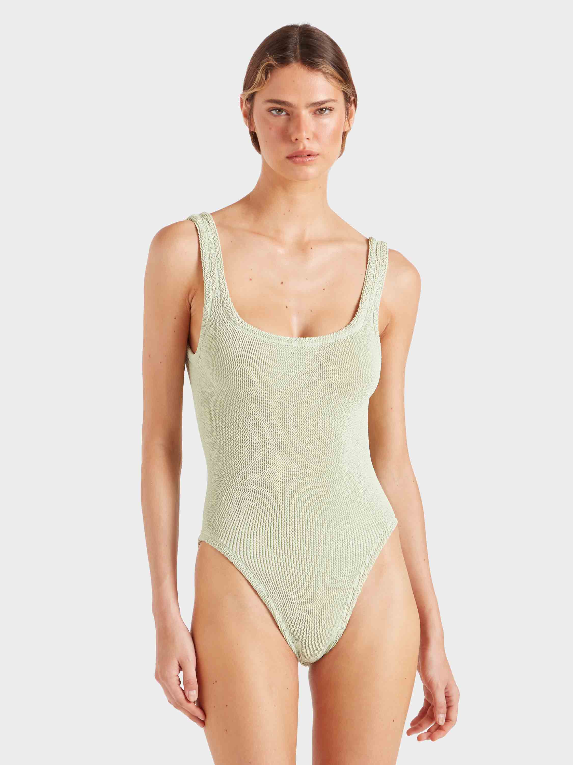 For Fouquet's Square Neck Swim- Sage - Image 2