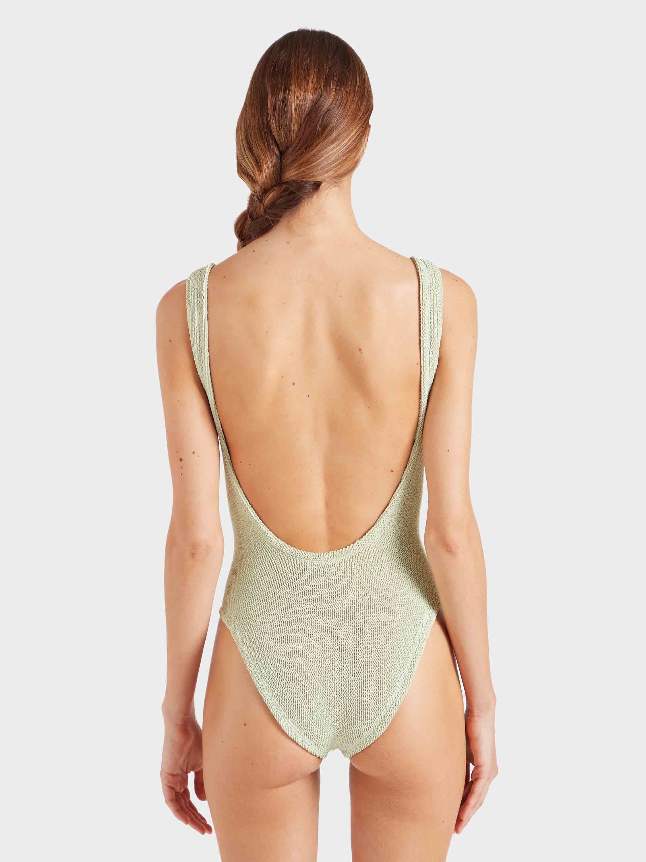 For Fouquet's Square Neck Swim- Sage - Image 3