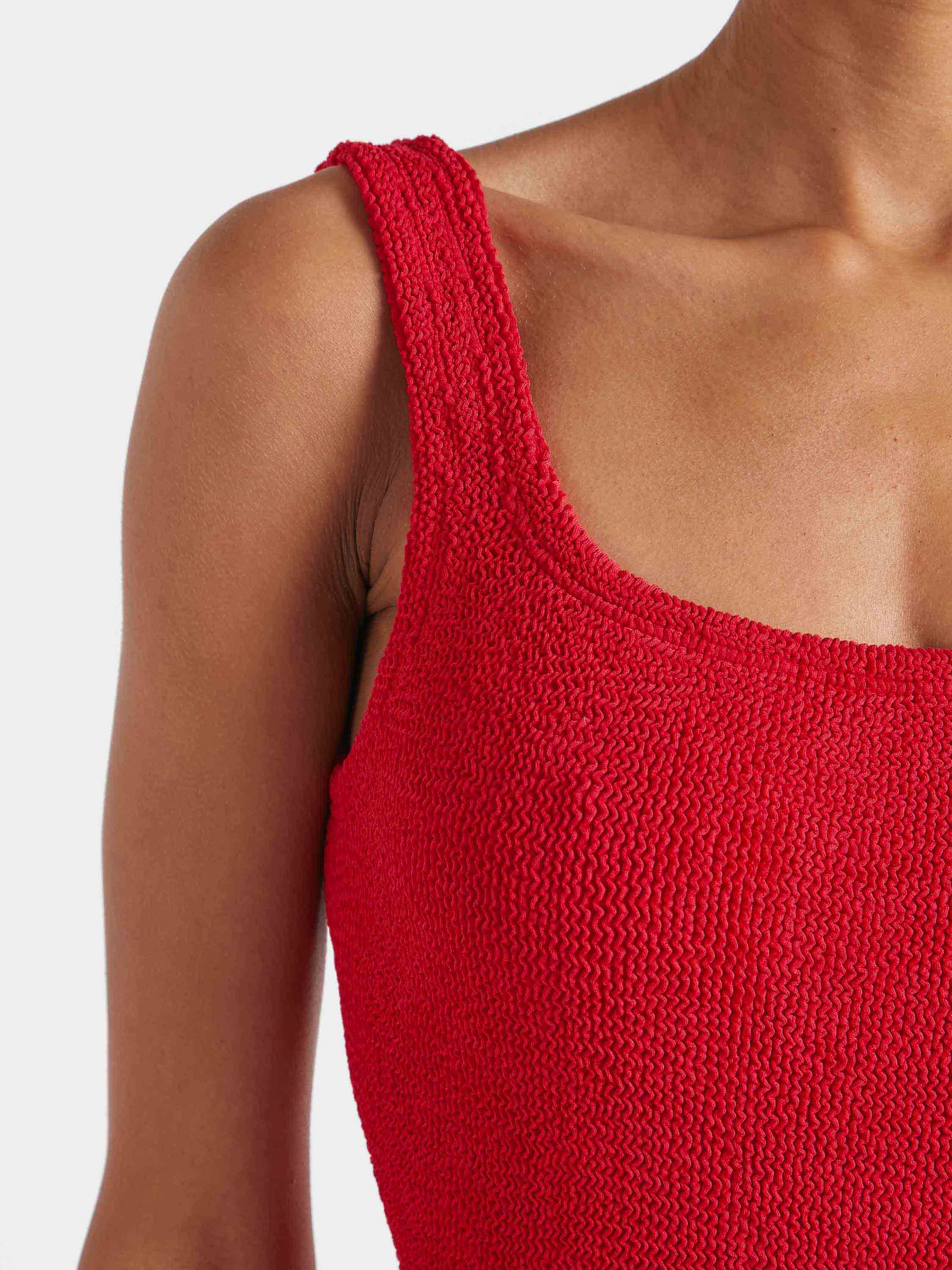 Square Neck Swim - Red - Image 4