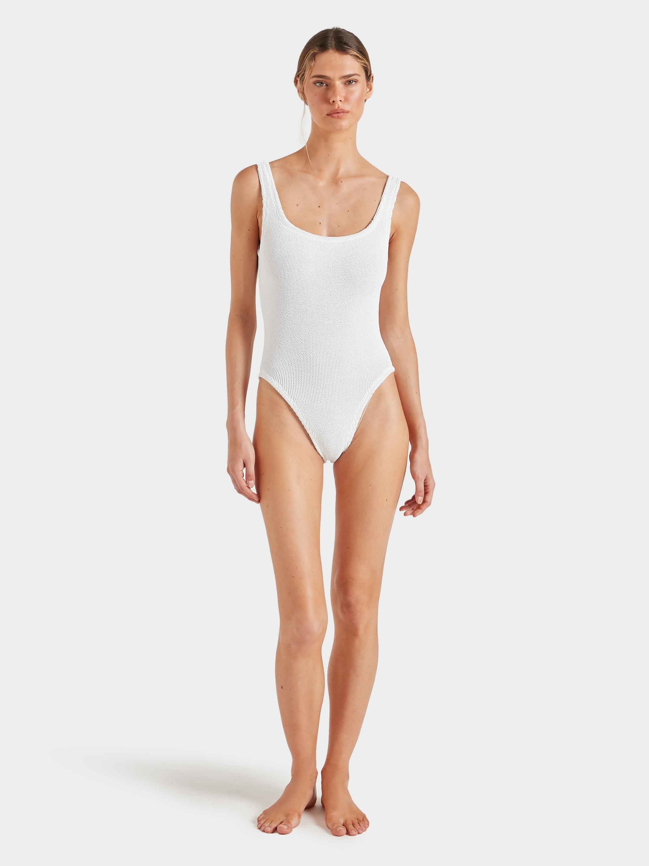 Square Neck Swim - White - Image 5
