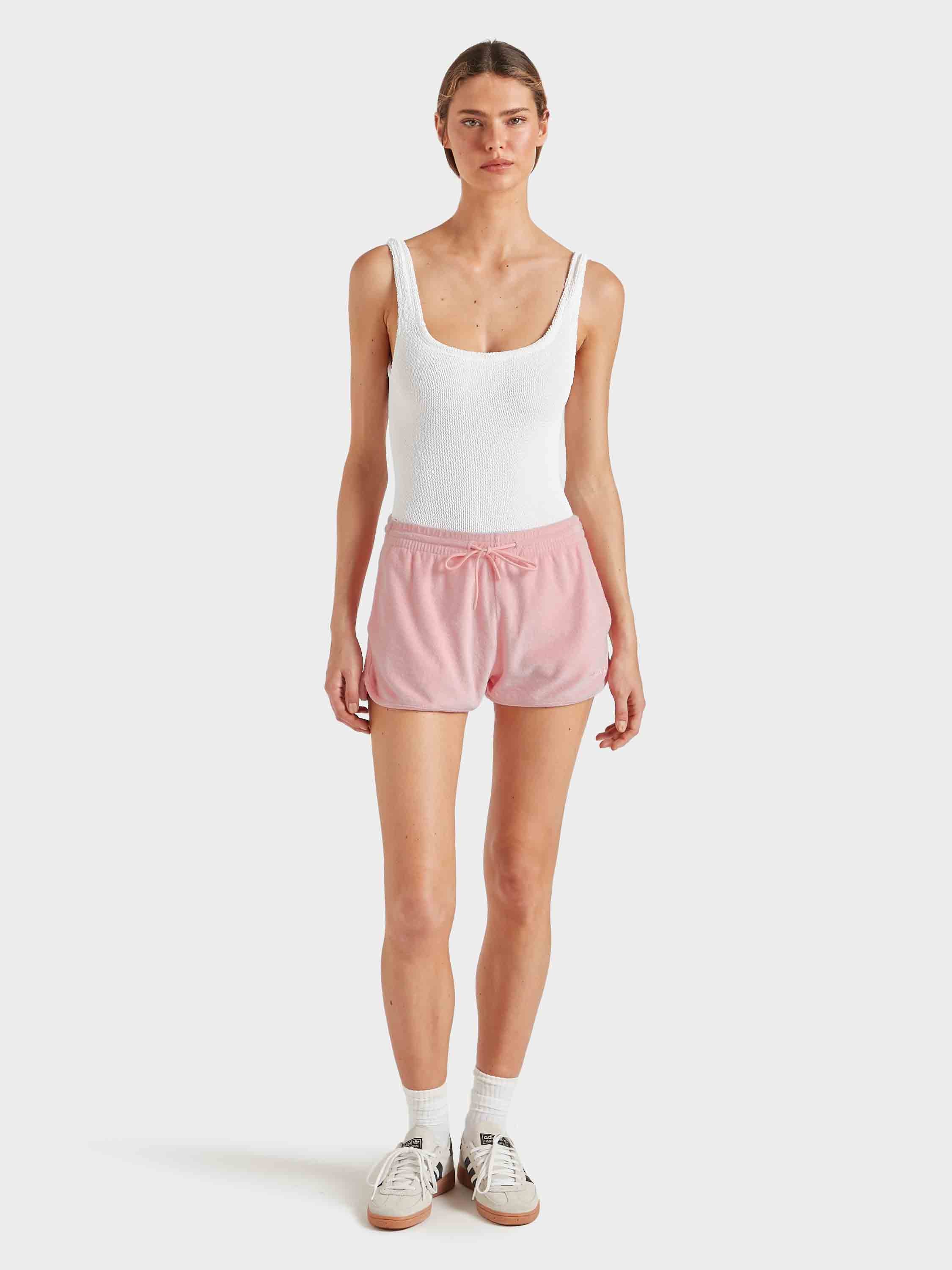 Terry Towelling Short - Pink - Image 4