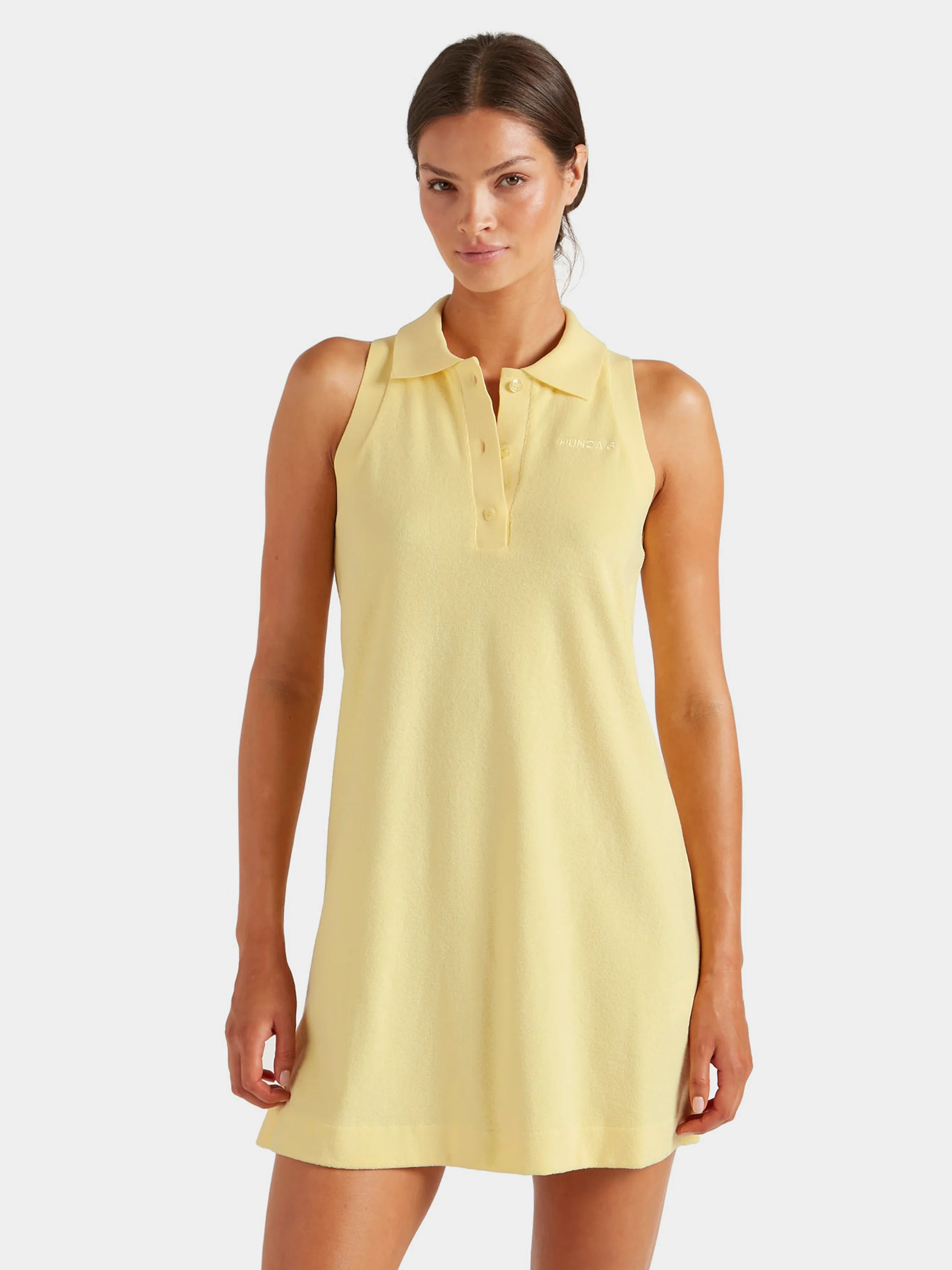 Terry Towelling Tennis Dress - Butter - Image 2