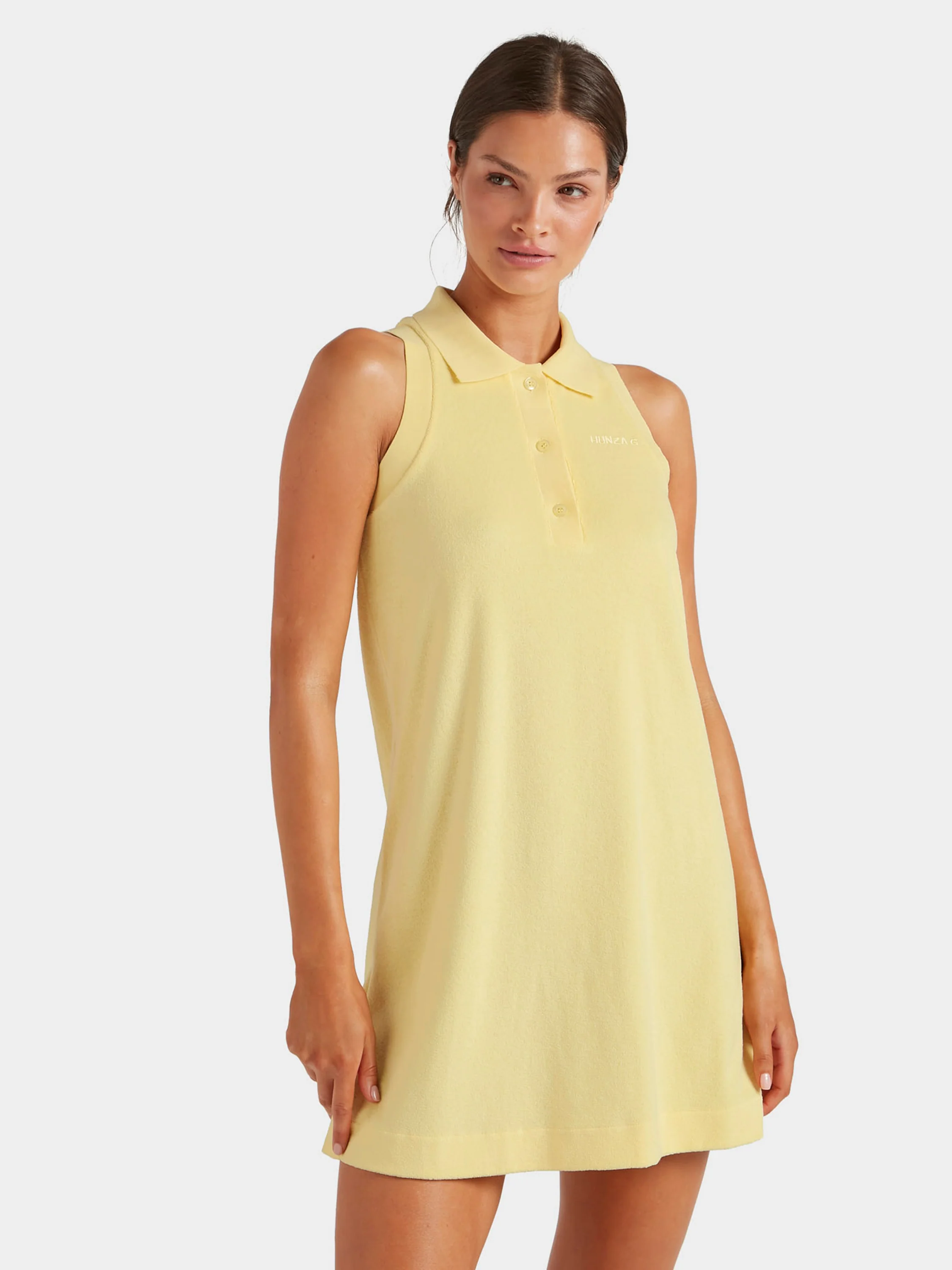 Terry Towelling Tennis Dress - Butter - Image 5