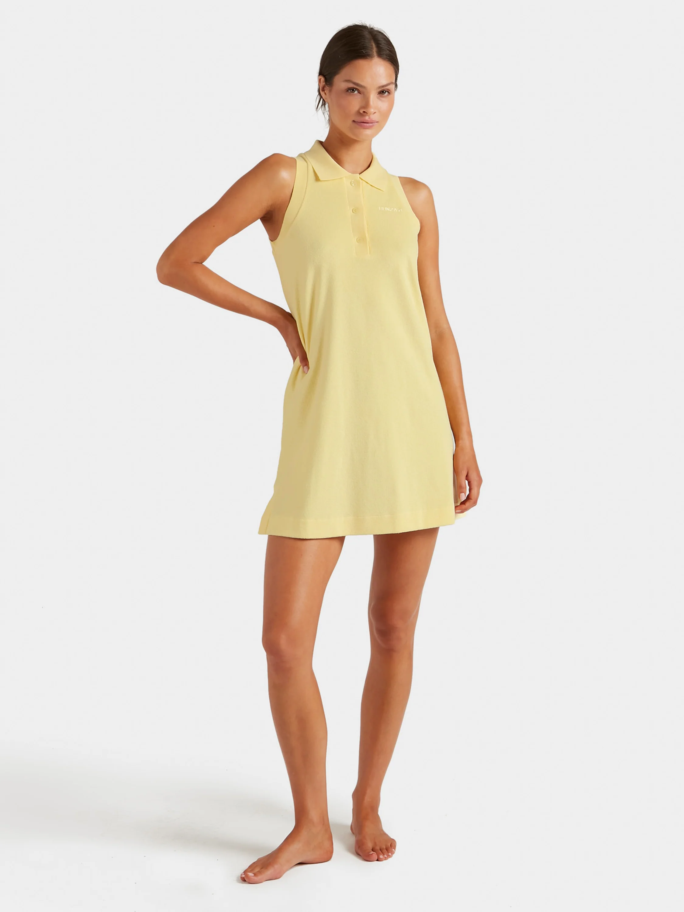 Terry Towelling Tennis Dress - Butter - Image 6