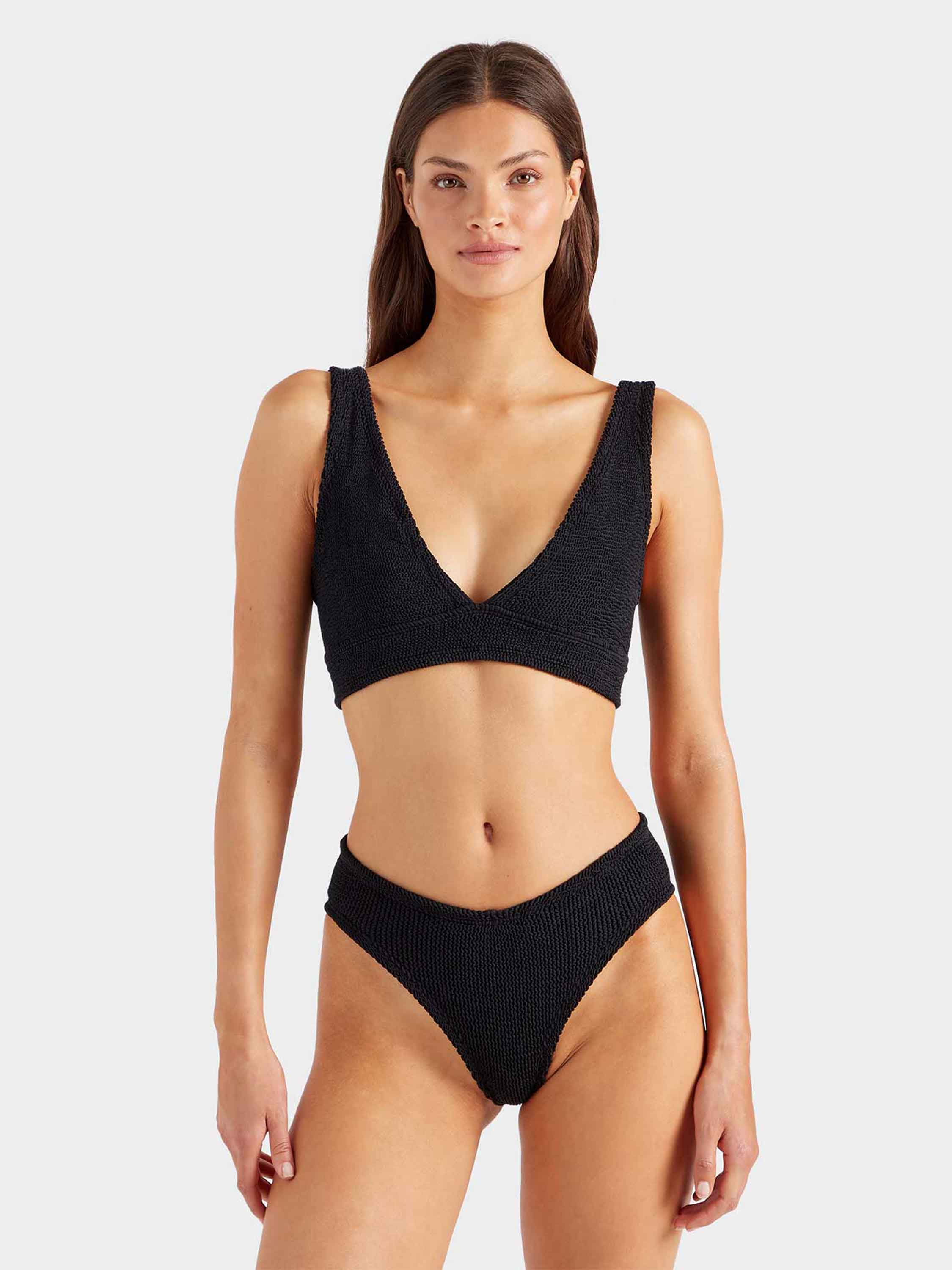V Waist Bikini Bottom - Black - Image 3